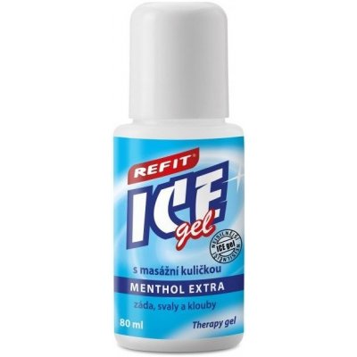 REFIT ICE GEL MENTHOL roll-on, 80 ml