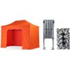 Nožnicový párty stan 2x4 m TENTino BIG HEXAGON Farba opláštenia: 6A - ORANŽOVÁ