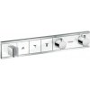 Hansgrohe RainSelect, termostatická sprchová batéria pod omietku, na 3 výstupy, biela/chrómová, HAN-15356400