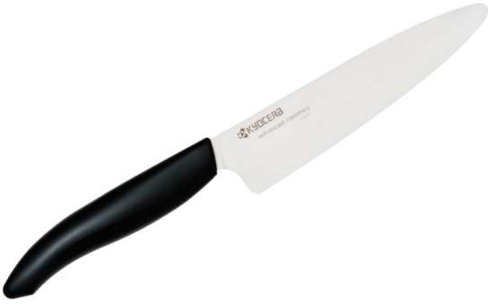 KYOCERA keramický nůž s bílou čepelí13 cm dlouhá čepelbílá plastová rukojeť