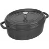 Staub Hrniec oválny 31 cm 5,5 l sivý