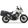Kompletní sada bočních černých hliníkových kufrů SHAD TERRA BLACK 36L/36L , včetně montážní sady SHAD HONDA CB 500 X