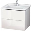 DURAVIT L-CUBE skrinka pod umývadlo závesná biela lesklá, LC626402222