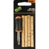 FOX Korkové valčeky s vrtáčikom Edges Drill & Cork Stick Set 6mm 4ks