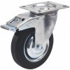 Koliesko otočné s brzdou 85/80 mm/50 kg (521F)