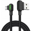 Mcdodo CA-5280 Uhlový USB na Micro USB LED, 1,2m, černý