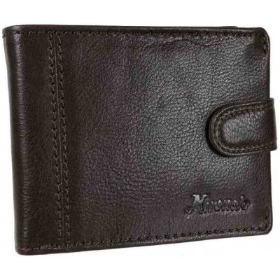 Pánska hnedá peňaženka so zapínaním MERCUCIO koža