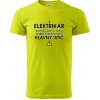 Hlavný Istič Elektrikár Keď tancujem a nehrá hudba, vypnite prosím tričko Limetková