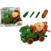 LEAN TOYS Zelená Dino miešačka na odskrutkovanie + príslušenstvo