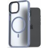 AlzaGuard Matte Case Compatible with MagSafe iPhone 15 svetlomodré