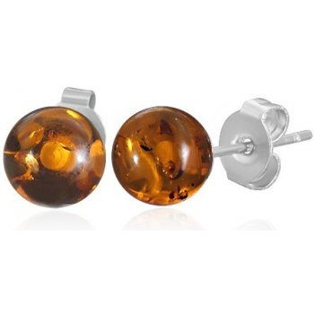 Šperky eshop Oceľové puzetové náušnice priehľadné oranžové guličky G20.28  od 3 € - Heureka.sk