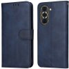 Peňaženkové kožené puzdro CLASSIC na Huawei Nova 10 – Modrá