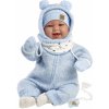 Llorens 84479 NEW BORN realistická bábätko so zvukmi a mäkkým látkovým telom 44