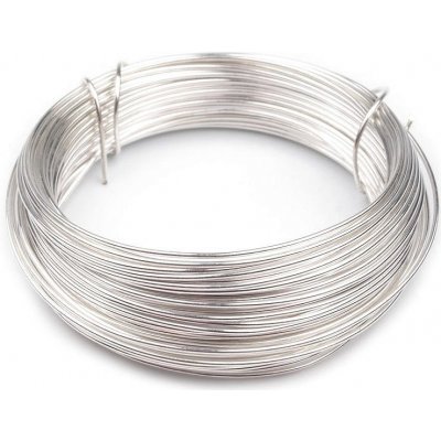 Drôt medený, lakovaný Ø0,8 mm strieborná svetlá 1ks