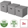 Esselte Home, set 3 ks, krychlový, šedá