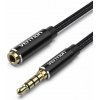 Vention Cotton Braided TRRS 3,5 mm Male to 3,5 mm Female Audio Extension Cable 10M Black Vention Alumi BHCBL