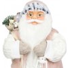 Dekorácia MagicHome Vianoce, Santa, s darčekom, ružovo-hnedý, 46 cm