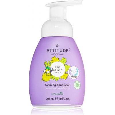 Attitude Little Leaves Vanilla & Pear tekuté mydlo na ruky pre deti 295 ml