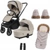 ZOPA Sada Move Cross 5 + hlboká korba Move XL 5 + darčeky, Ivory Beige