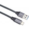 PremiumCord kábel USB-C - USB 3.0 A (USB 3.1 generation 1, 3A, 5Gbit/s) 1m oplet ku31cs1