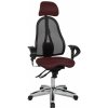 Topstar Topstar - obľúbená kancelárska stolička Sitness 45 - bordó, plast + textil + kov