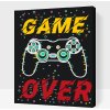 Vymalujsisam.sk Maľovanie podľa čísiel - Game Over Veľkosť: 30x40cm, Rám: Na kartónovej doske