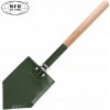 MFH Poľná skladacia lopata s drevenou rukoväťou, 61cm