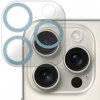 NORTHJO tvrdené sklo s trblietavými rámčekmi na ochranu šošoviek fotoaparátu pre iPhone 16 Pro / 16 Pro Max - modré - možnosť vrátiť tovar ZADARMO do 30tich dní