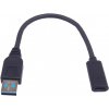 PremiumCord kur31-17 USB 3.0 A/samec - USB-C/samica, USB 3.2 GEN2, 3A, 20cm