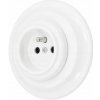 Elektrická zásuvka do steny DPM biela