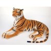 Obrovský plyšový tiger ležiaci, dĺžka 200cm, oranžový
