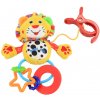 Baby Mix plyšová hračka s hrkálkou gepardík žltá