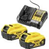 DEWALT DCB1104P2 náhradný akumulátor pre elektrické náradie, 5 Ah Li-Ion akumulátor, DCB1104P2-QW; DCB1104P2-QW
