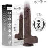 MR INTENSE - MATNÝ REALISTICKÝ MULTIFUNKČNÝ VIBRÁTOR S VIBRÁCIOU HORE A DOLE, DIAĽKOVÉ OVLÁDANIE, 22 CM -O- 4 CM