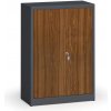 Alfa 3 Zvárané skrine s lamino dverami, 1150 x 800 x 400 mm, RAL 7016/orech