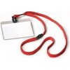 Visačka s červeným remienkom DURABLE 90x60mm 10ks