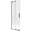 Mexen Velar L, 2-krídlová posuvná vaňová zástena 75 x 150 cm, 8mm číre sklo, brúsený grafit, 896-075-003-01-66