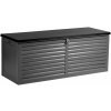 Plonos PL-801 Záhradný box 143 x 57 x 53,5 cm, 390 l, čierny a sivý