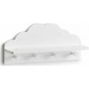 Zeller Dětský ramínko na oblečení CLOUD s policí, 2 v 1, bílé, ZELLER