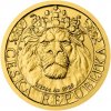 Česká mincovna Zlatá 1/25 oz investičná minca Český lev 2022 stand 1,24 g