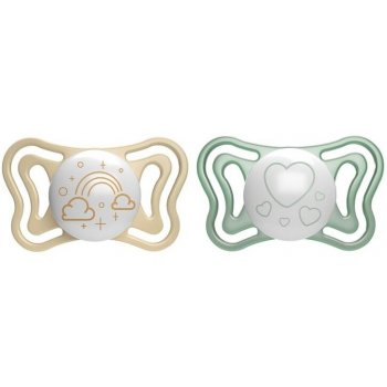 Chicco Physio Light Physio Forma Night cumlík Gold/Green 2 ks