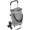 ModernHome PGJSFC023-GY Skladací nákupný vozík s taškou na schody, 30 l, termoprešívka, sivý
