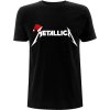 Metallica tričko Santa Hat Logo Čierna XL