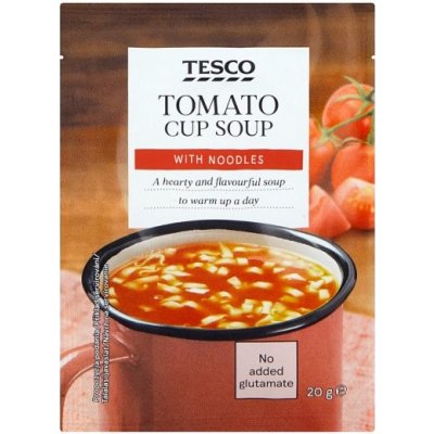 Tesco Instantná paradajková polievka s cestovinou 20 g