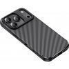 Techsuit - CarbonFiber kryt pre iPhone 17 Pro Max - čierny