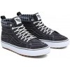 Vans UA SK8 HI MTE 1 plaid grey white Šedá