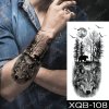 REBELULU Vodeodolné dočasné tetovačky pre ženy Fejkové tetovanie Dočasné tetovanie Vlk Medveď Les Mesiac Tattoo Sticker Waterproof Tattoo Body Art Arm Fake Tattoo Men Women