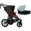 TFK ProA 2v1 Anthracite with Red Higlights Combi carrycot + Seat unit Hlboká vanička Blue Dual Color