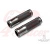 Retro Anodizované CNC ALu + guma 22mm rukoväte Gun Metal