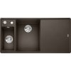 Blanco AXIA III 6 S F kávová drez vľavo doska drevená